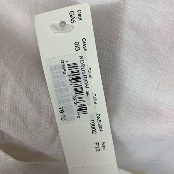 J. crew ruffle linen white skirt size 12P - Picture 6 of 8